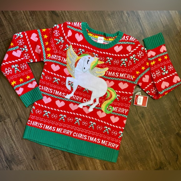 NWT CHRISTMAS SWEATER, Girl’s Sweater - Picture 5 of 6